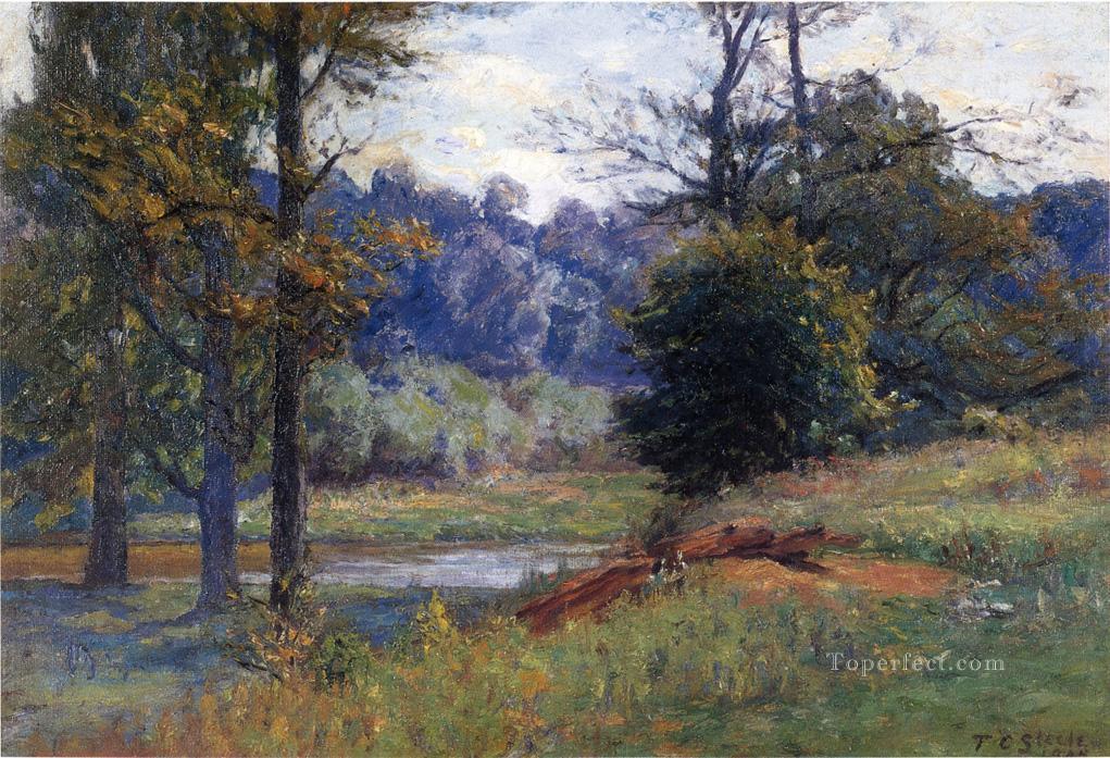 Along the Creek aka Zionsville Theodore Clement Steele Oil Paintings